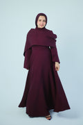 Burgundy Dress - The Nefra Dress Burgundy N A V E R A S  Product variant