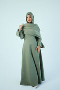 The Aset Dress Sage Green