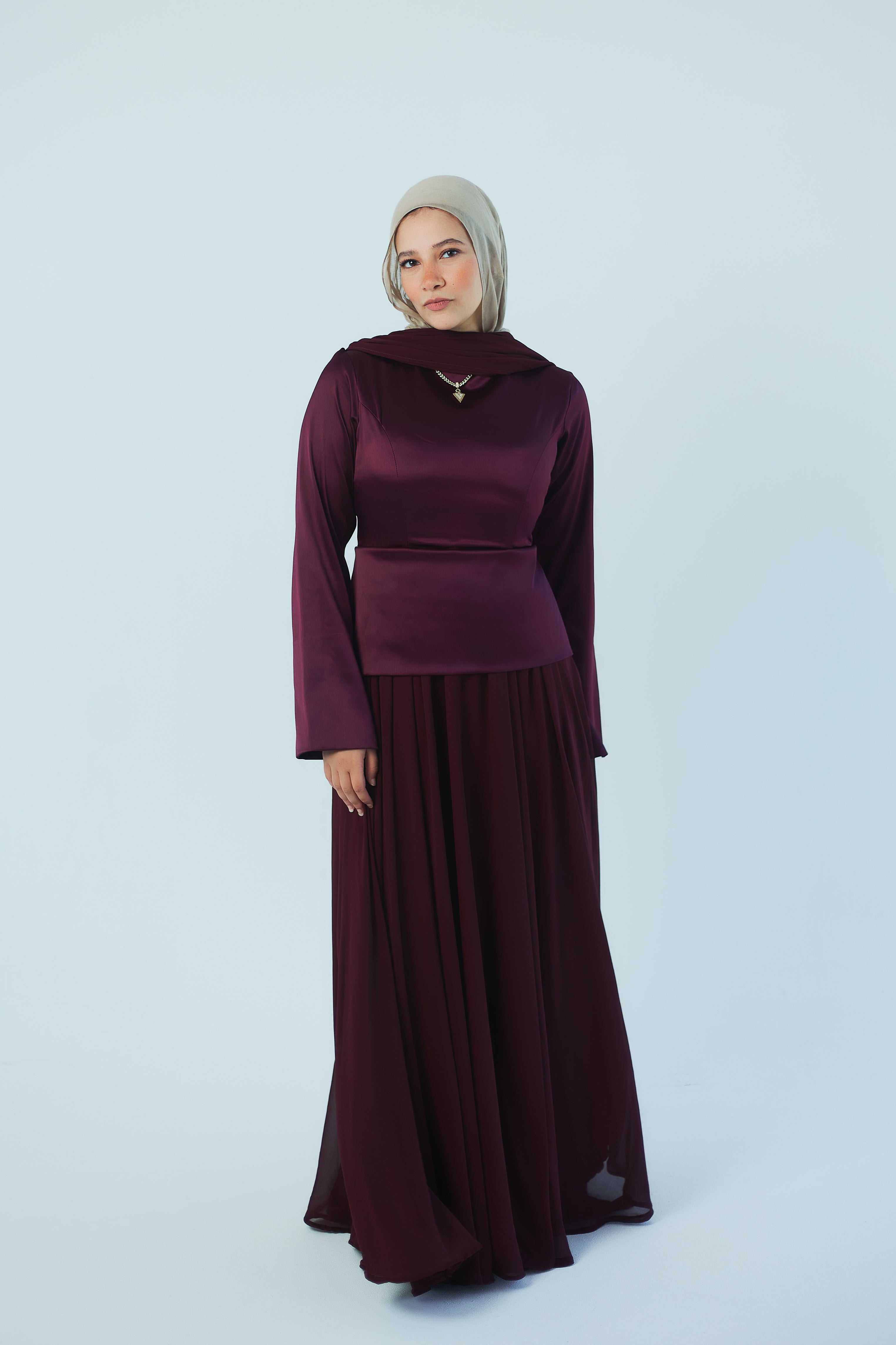 The Merit Dress Burgundy
