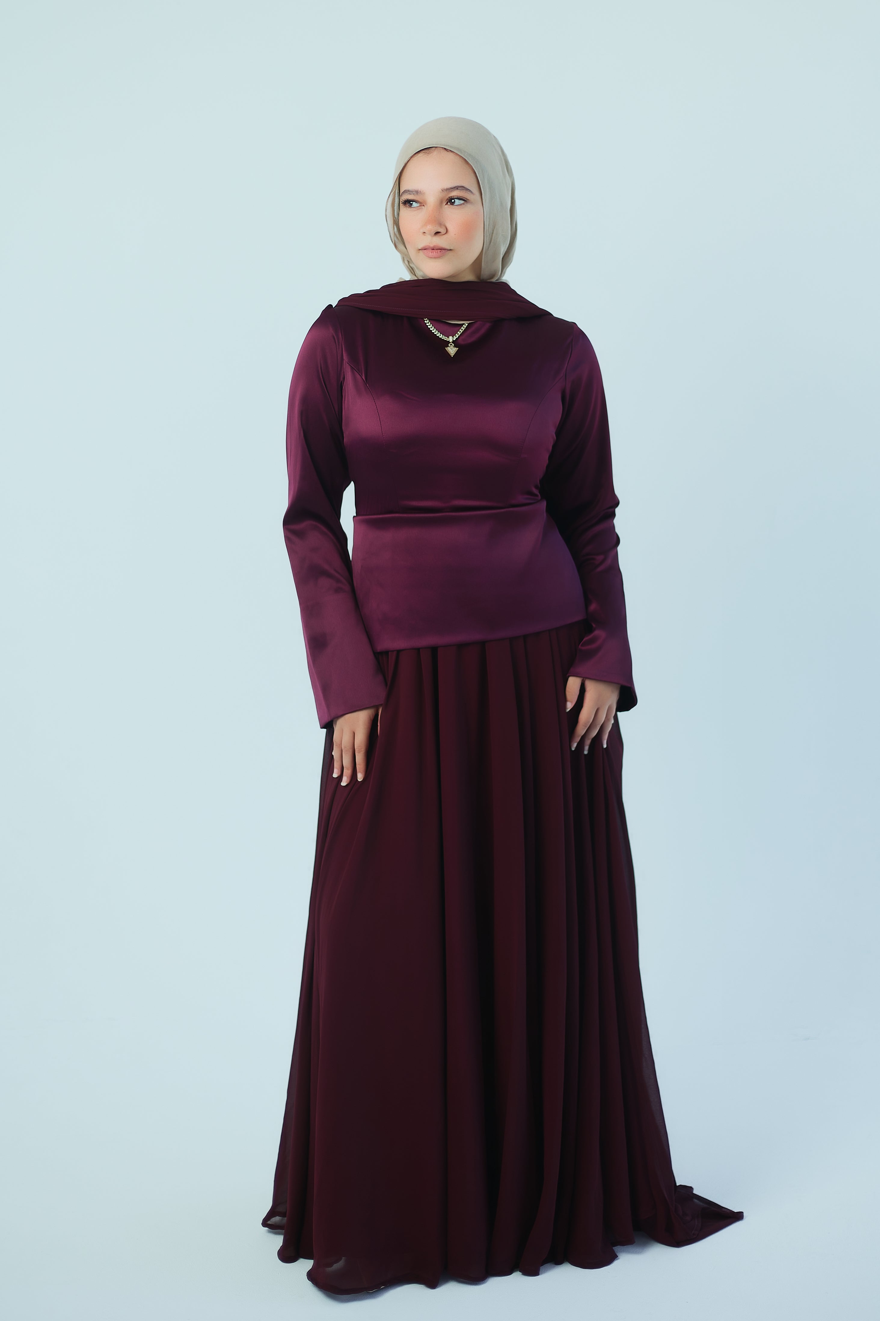 The Merit Dress Burgundy