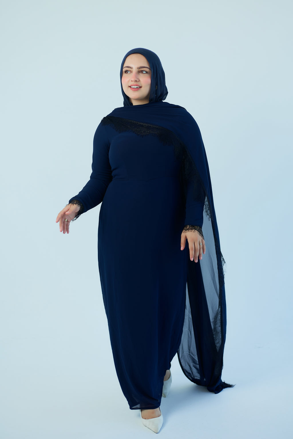 The Neith Dress Navy Blue