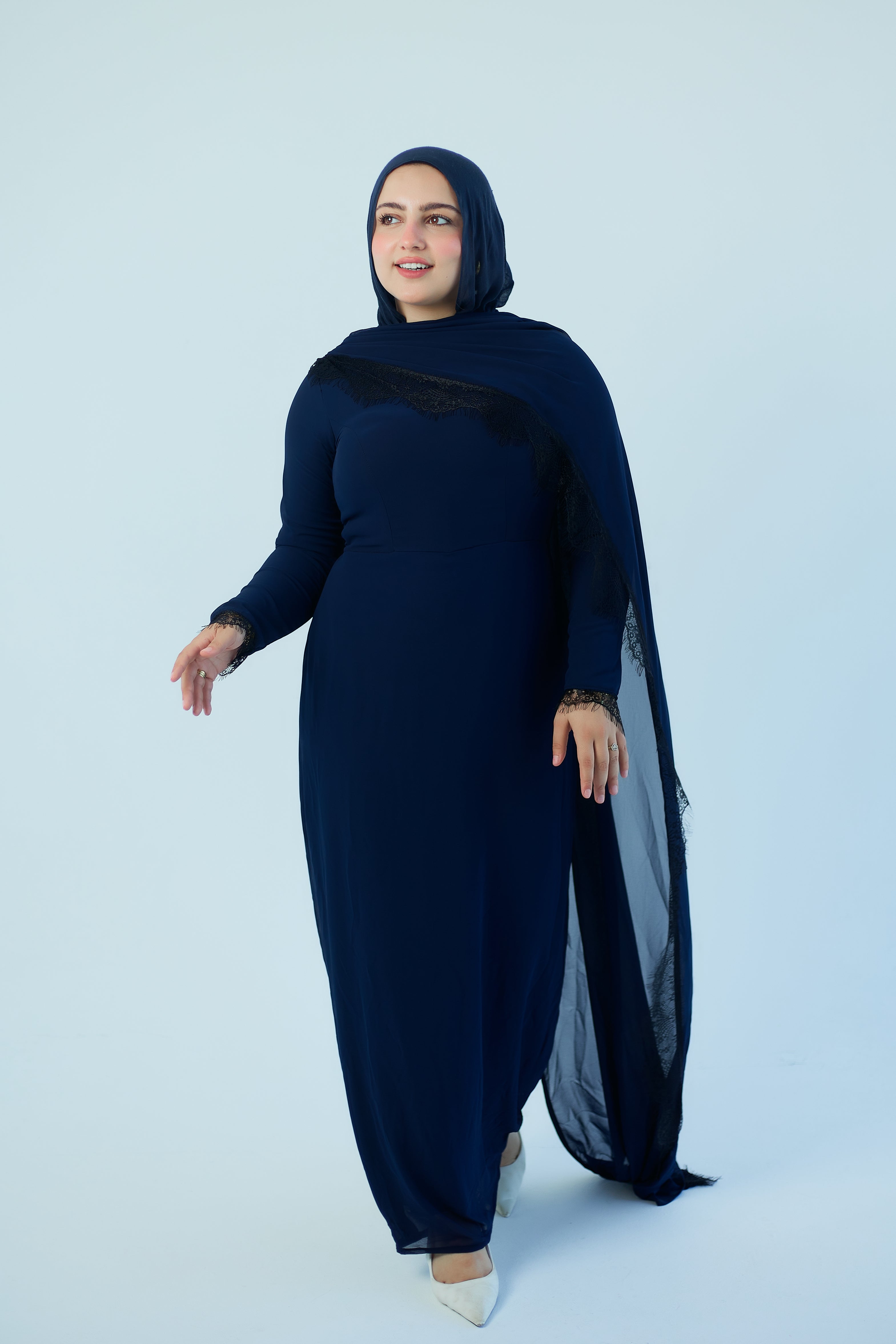 The Neith Dress Navy Blue