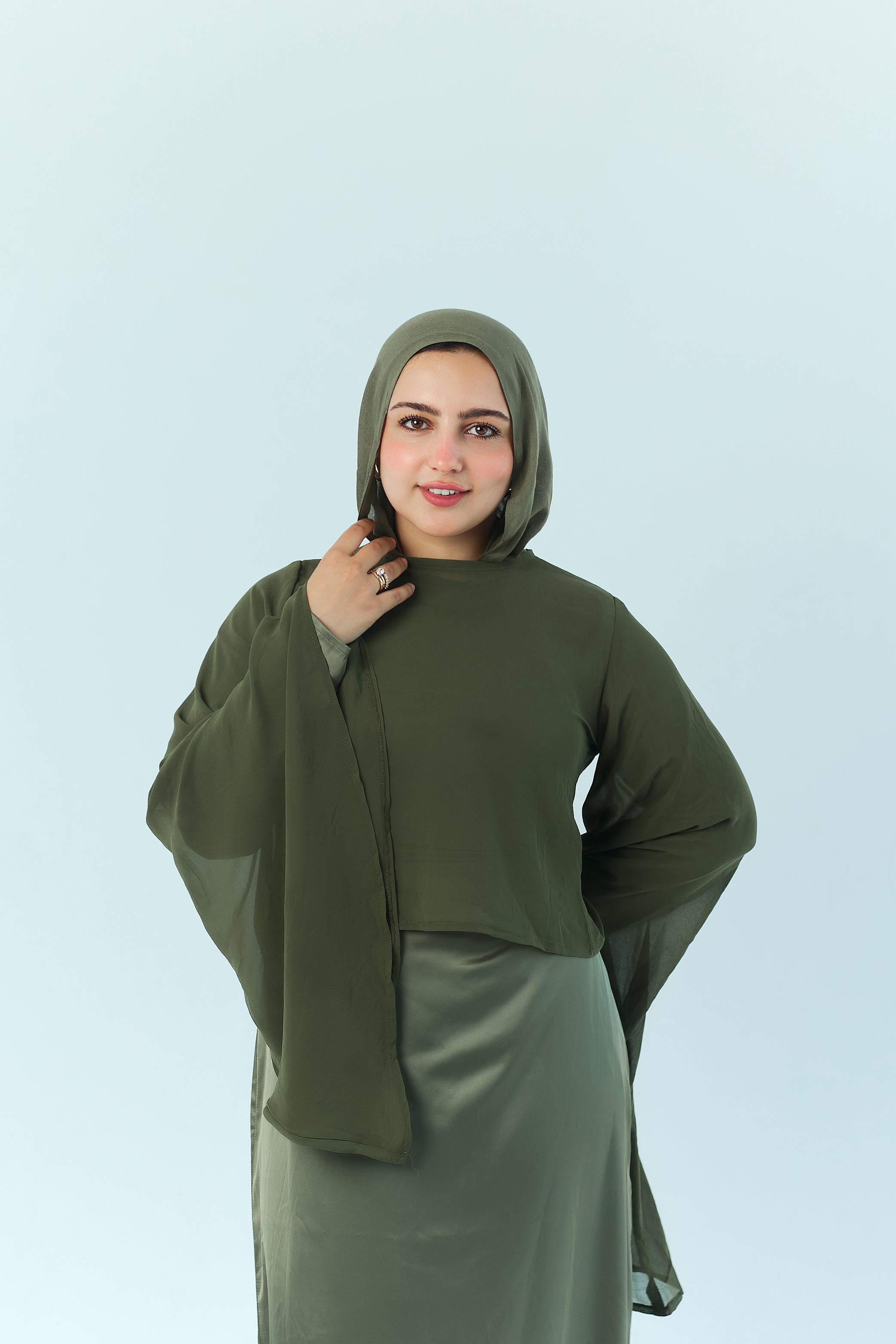 The Iset Two-Piece Dress – Olive N A V E R A S  Product variant