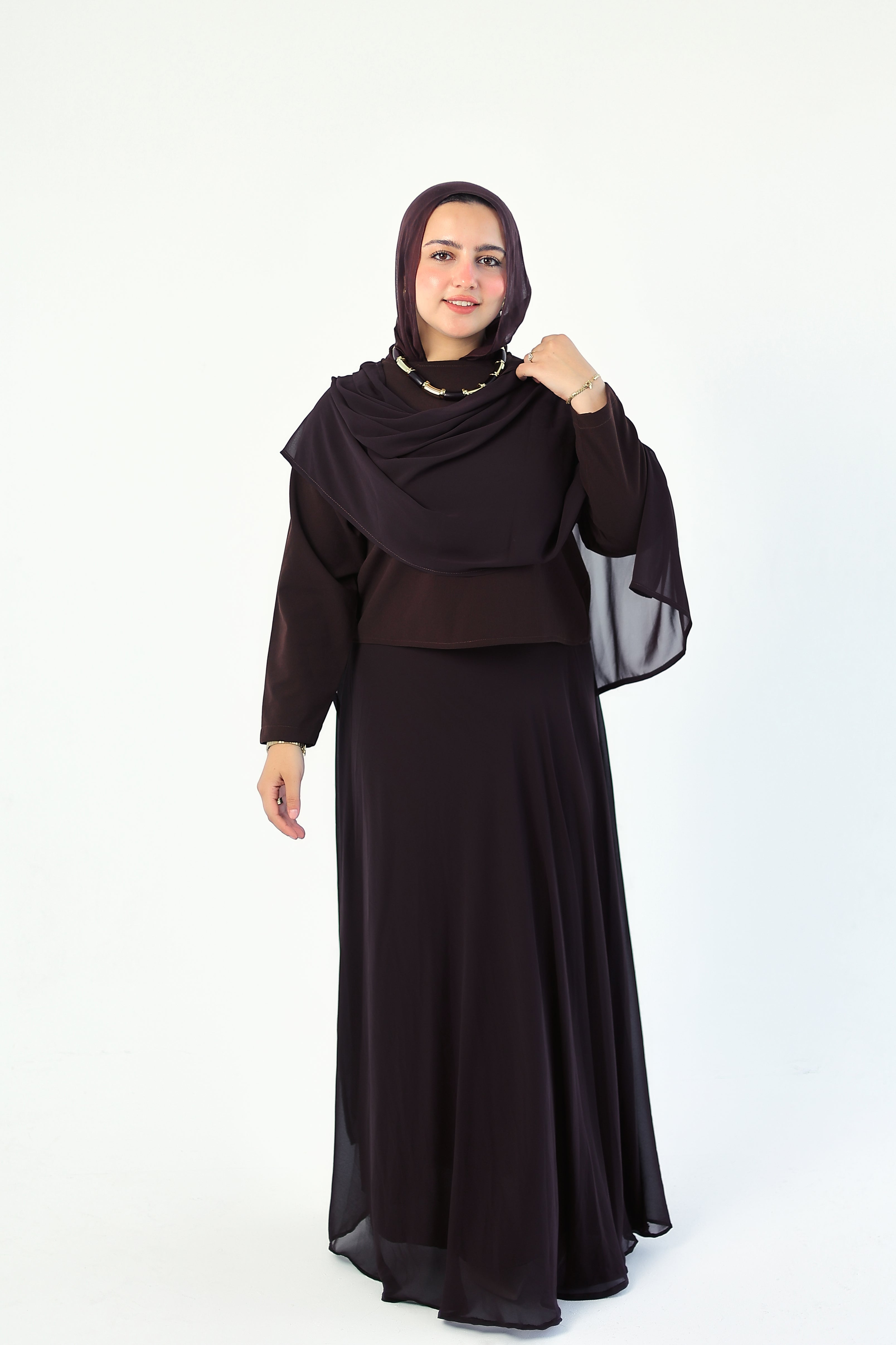 The Anuket Three-Piece Set Brown
