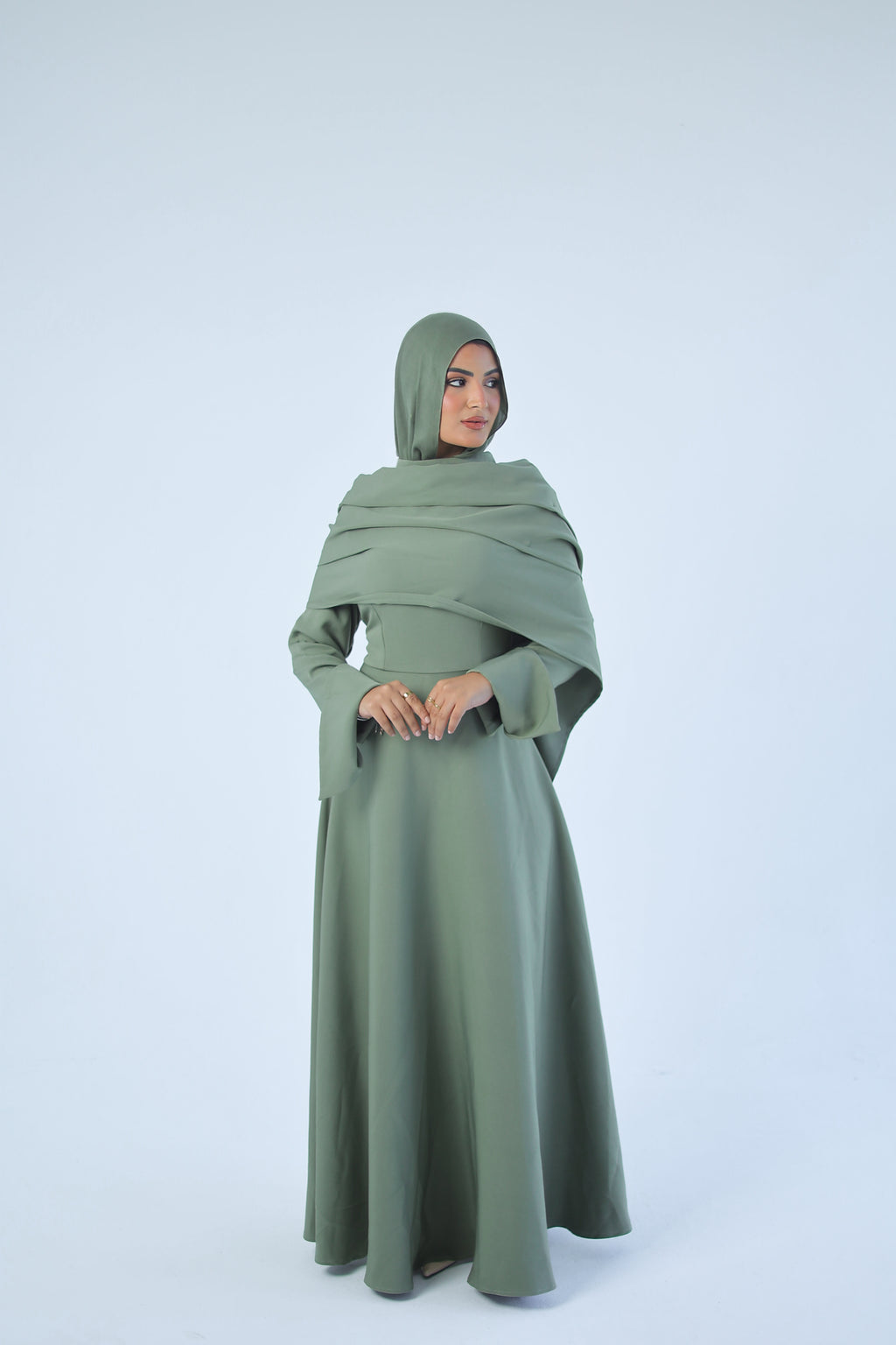 The Aset Dress Sage Green